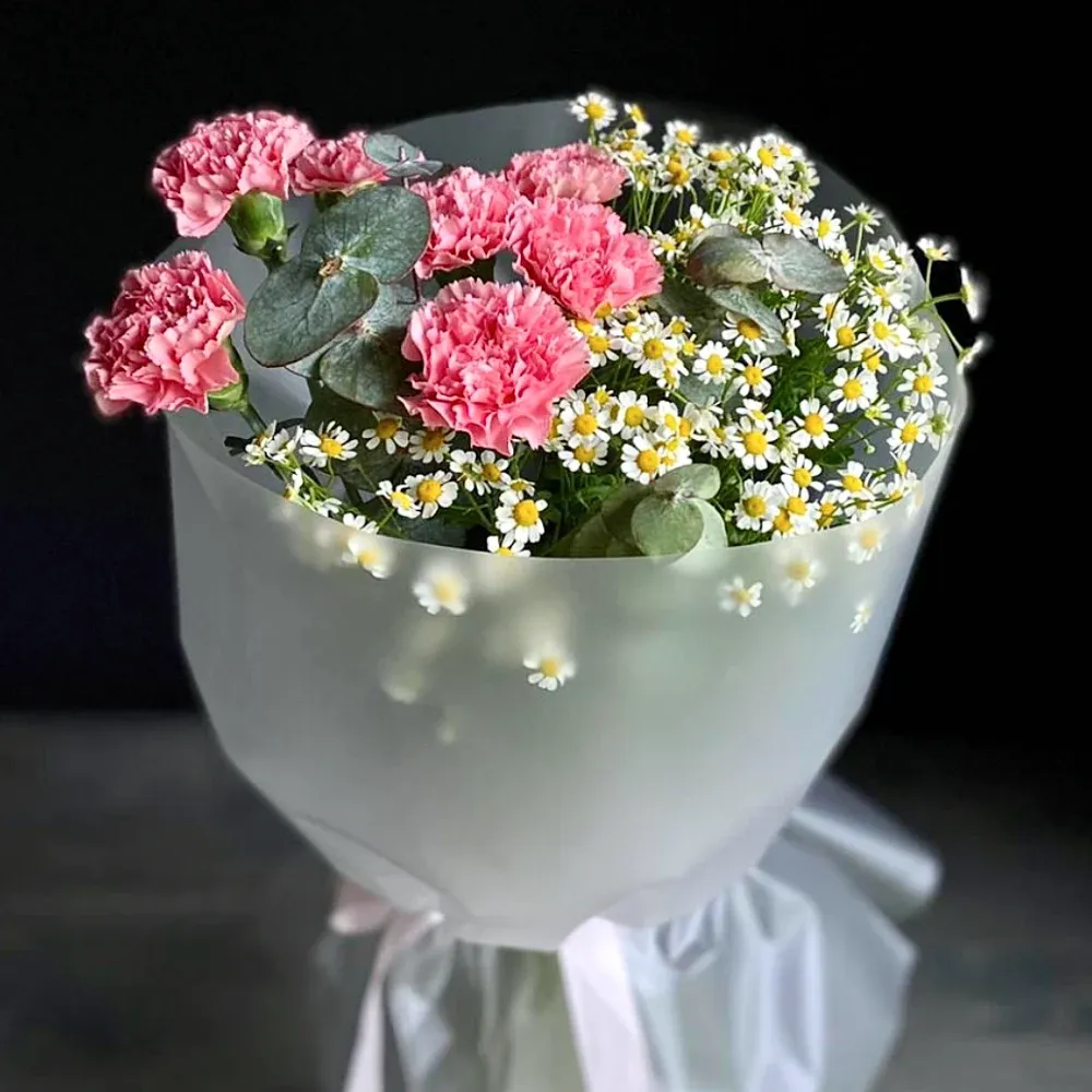 Букеты с ромашками