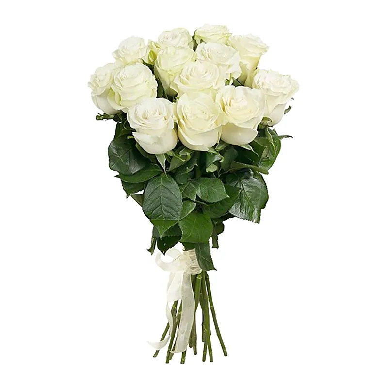 Букет из 13 белых роз Эквадор