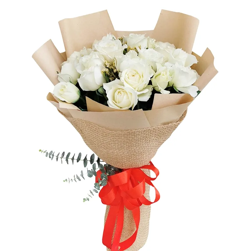 Букет из 35 белых роз (40 см)