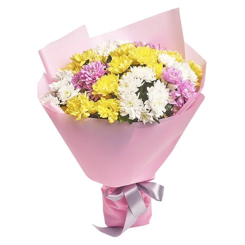 Букет из 7 кустовых хризантем