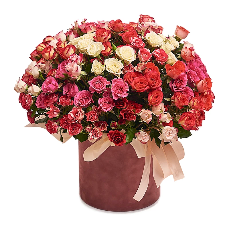 Цветы в коробке 