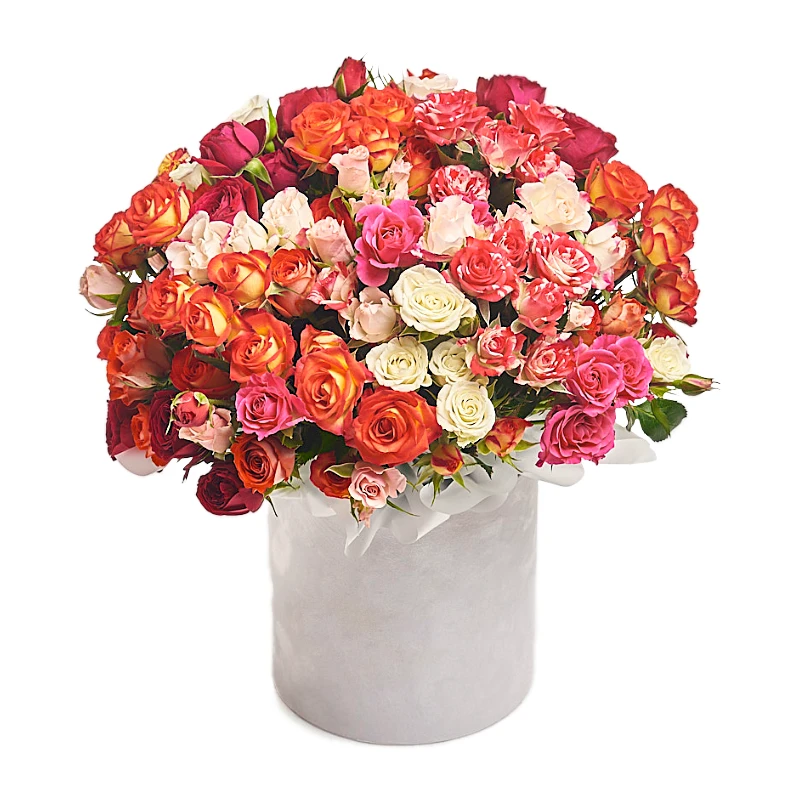 Цветы в коробке 