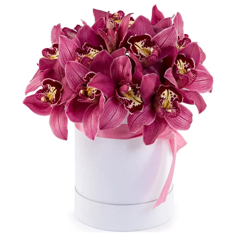 Цветы в коробке «Лейла»