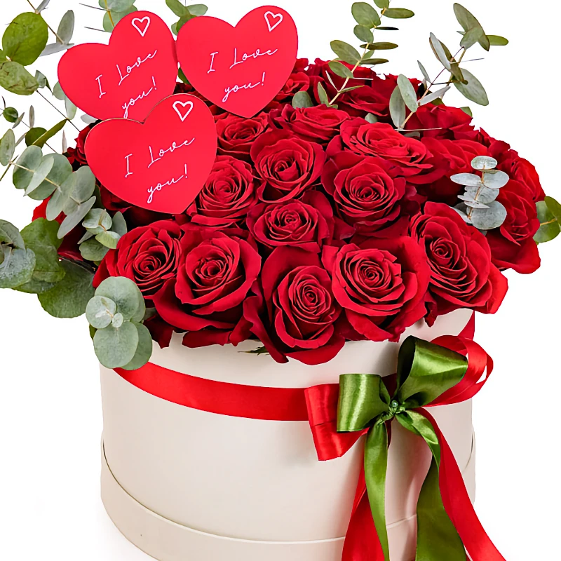 Цветы в коробке 