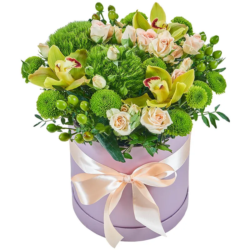 Цветы в коробке «Моя звезда»