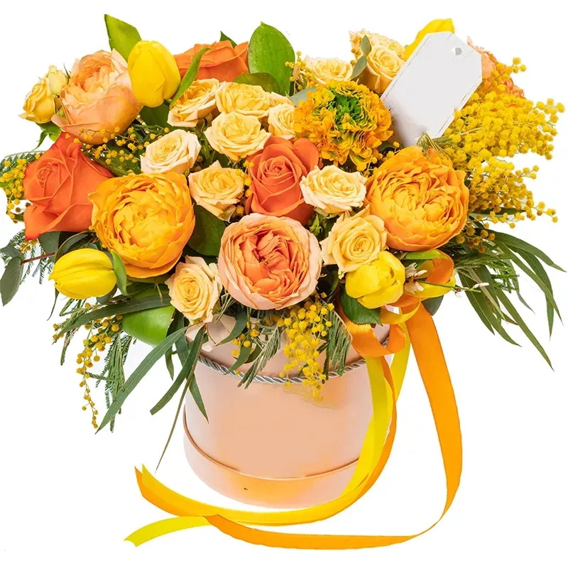 Цветы в коробке «Пейзаж»