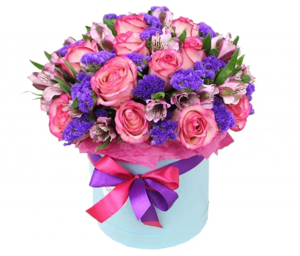 Цветы в коробке «Последняя любовь»