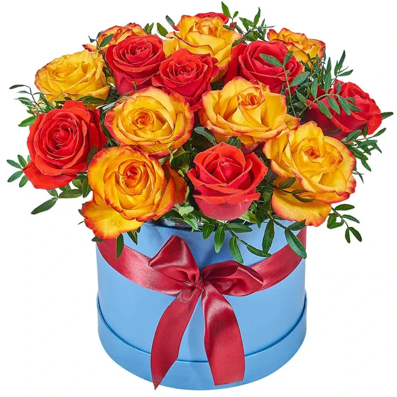 Цветы в коробке «Сонный залив»