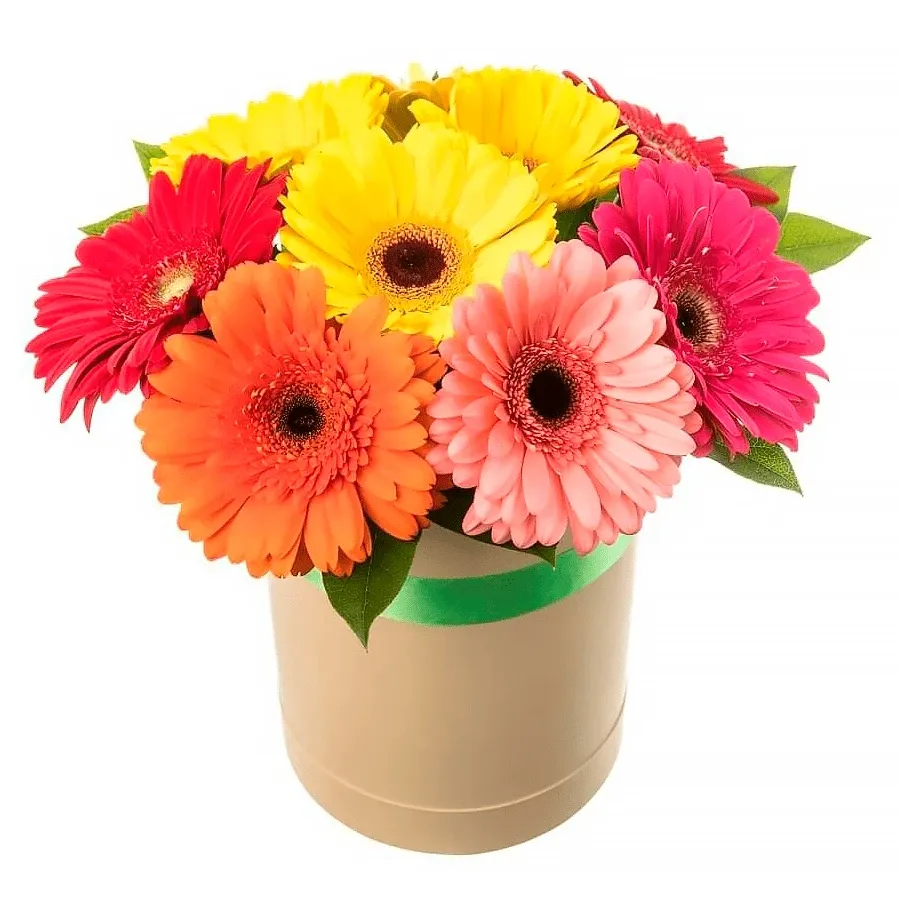 Цветы в коробке «Весенние чувства»