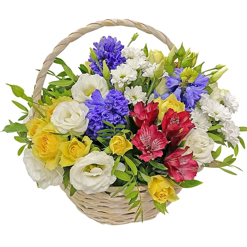 Корзина с цветами «Безмятежная высь»