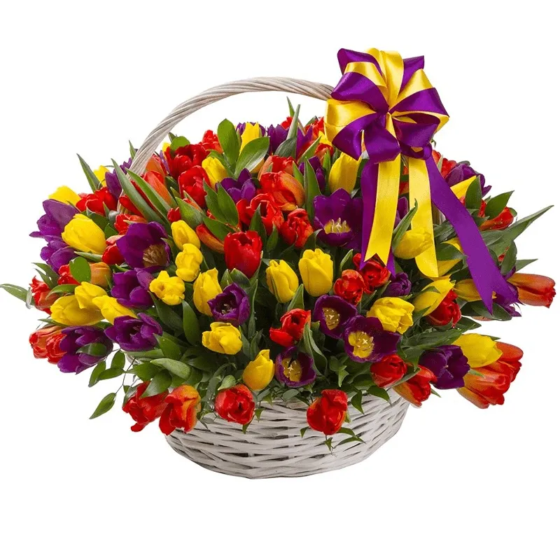Корзина с цветами «Эмоции»