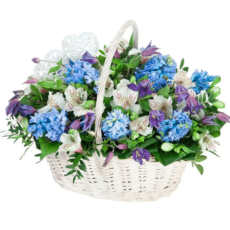 Корзина с цветами «Подарок»