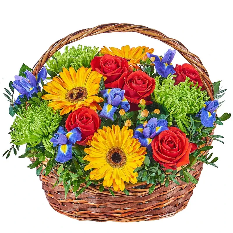 Корзина с цветами «Шанс»